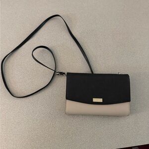 Two-Tone Black and Beige Crossbody Shoulder Bag- Kate Spade